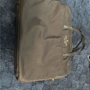 Kate Spade New York Black Nylon Laptop Tote Bag